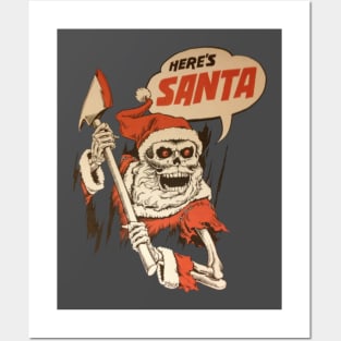 Here'sssss Santa.. Posters and Art